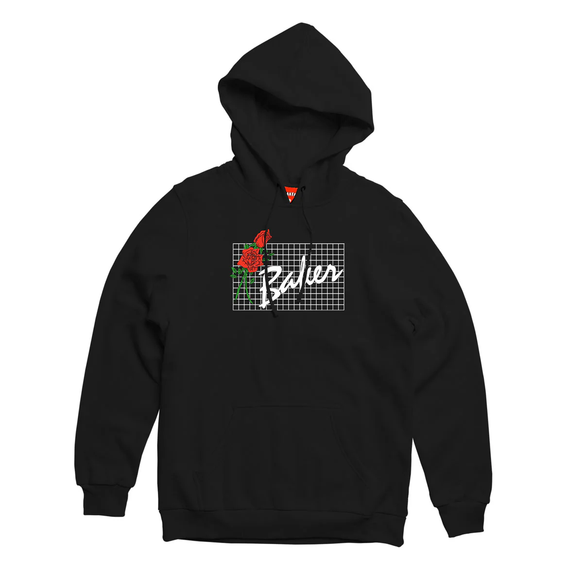 Baker Skateboards Hoodie Roses Black