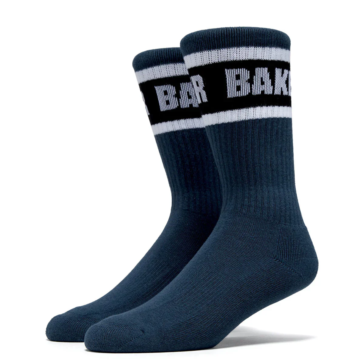 Baker Skateboards Socks Stripe Navy - Image 2