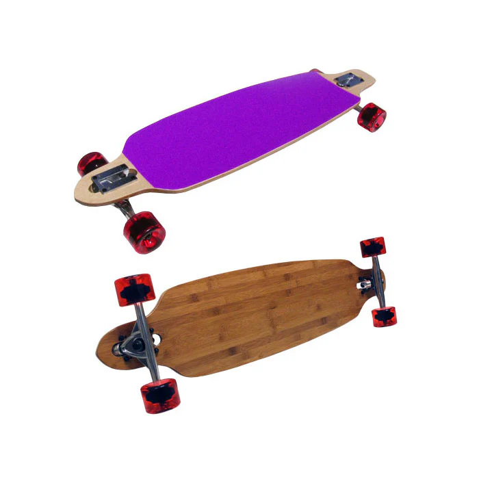 Bamboo Drop Through Lowrider complete - Purple grip tape