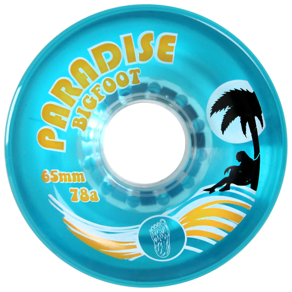 Bigfoot Longboard Wheels - 65mm Islanders Blue - Image 2