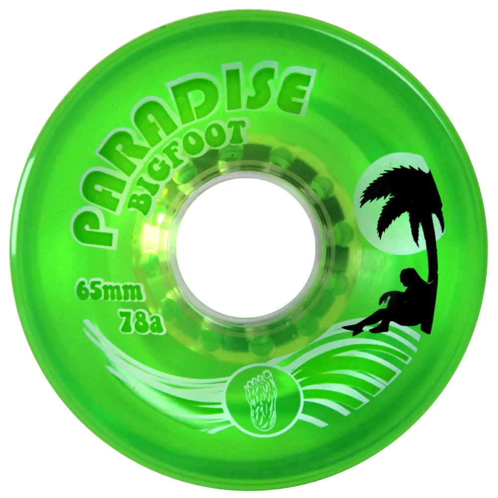 Bigfoot Longboard Wheels - 65mm Islanders Green - Image 2