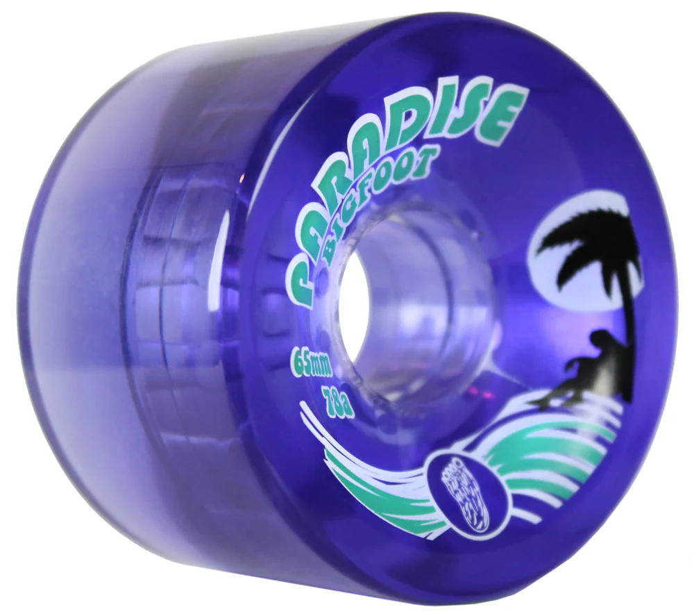 Bigfoot Longboard Wheels - 65mm Islanders Purple - Image 2