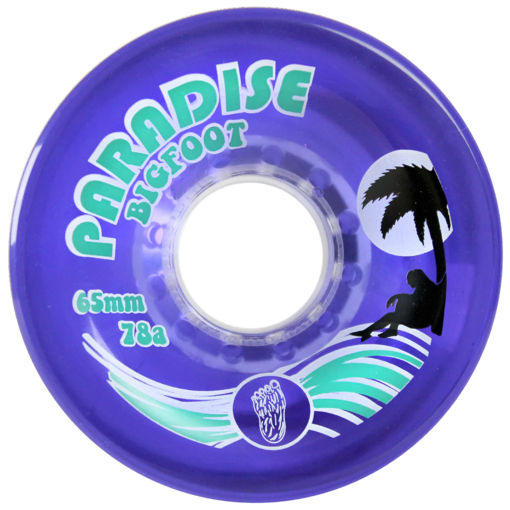 Bigfoot Longboard Wheels - 65mm Islanders Purple - Image 3