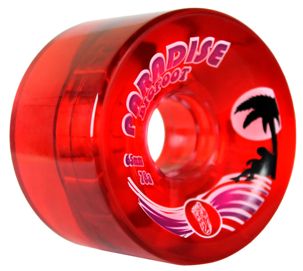 Bigfoot Longboard Wheels - 65mm Islanders Red - Image 3