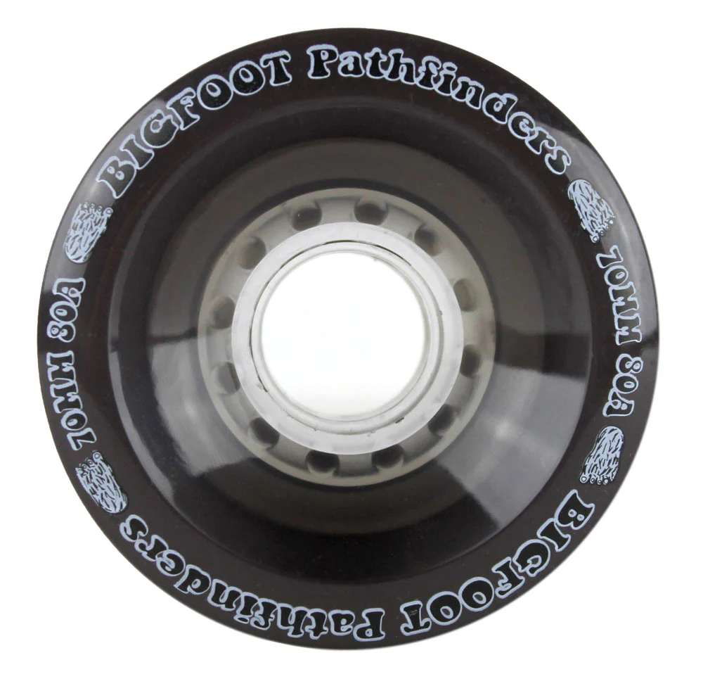 Bigfoot Longboard Wheels - 70mm 80a Pathfinders Black - Image 2