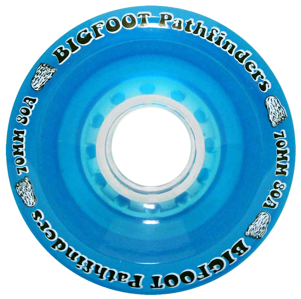 Bigfoot Longboard Wheels - 70mm 80a Pathfinders Blue - Image 2