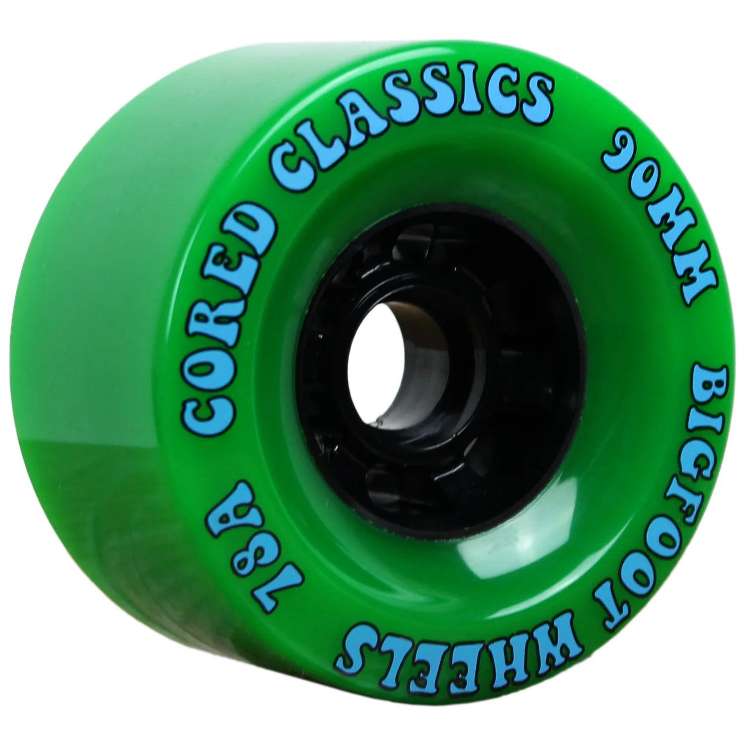 Bigfoot Longboard Wheels - 90mm 78a Cored Classics Green - Image 3