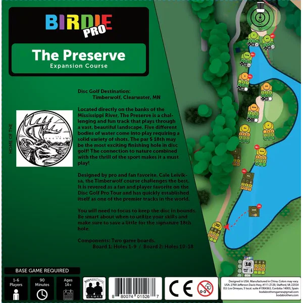 Birdie Pro Disc Golf Board Game Expansion Pack "The Preserve" - Image 2