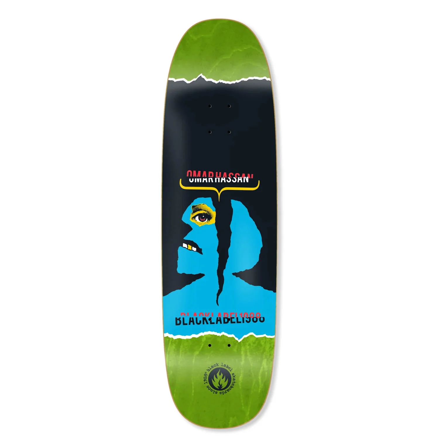 Black Label Skateboard Complete Omar Hassan Headache Black Widow Assorted 9.25" x 32.25" - Image 2
