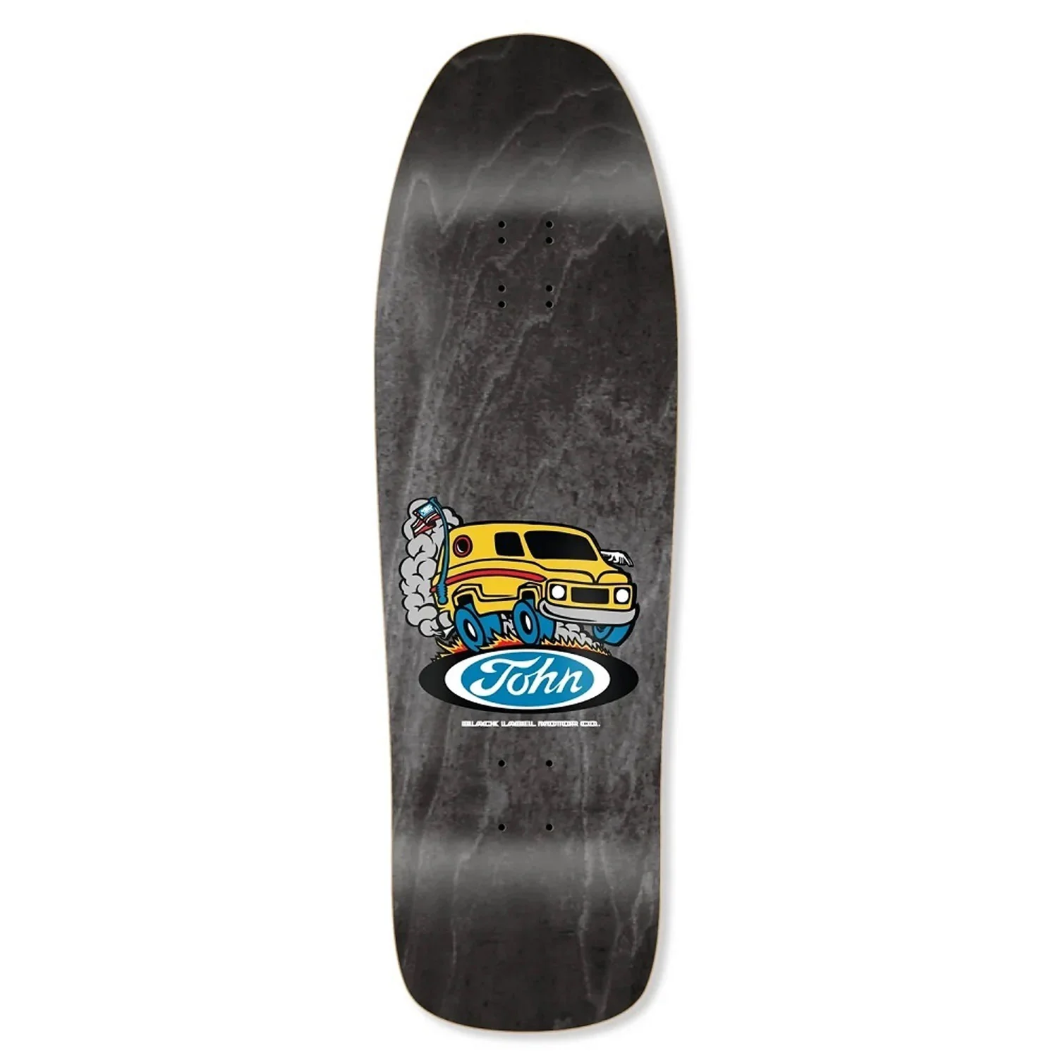 Black Label Skateboard Deck Lucero Man Van 90' Reissue 9.88" x 32.25" Black