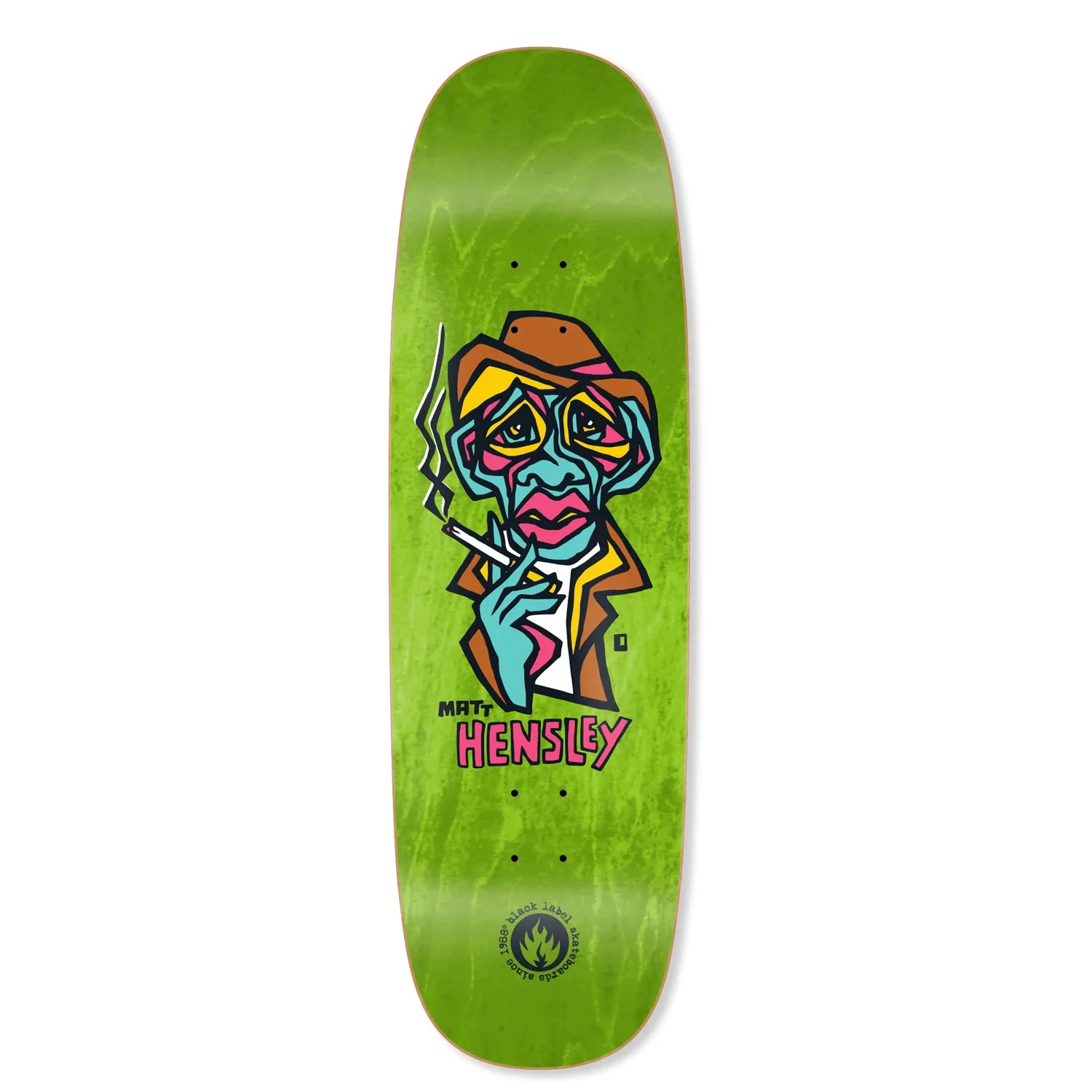 Black Label Skateboard Deck Matt Hensley Smoking Section Tugboat Assorted 9.5" x 32.125"