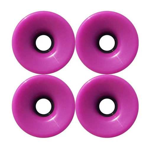 Blank Longboard Wheels 4 pack - 76mm Solid Purple