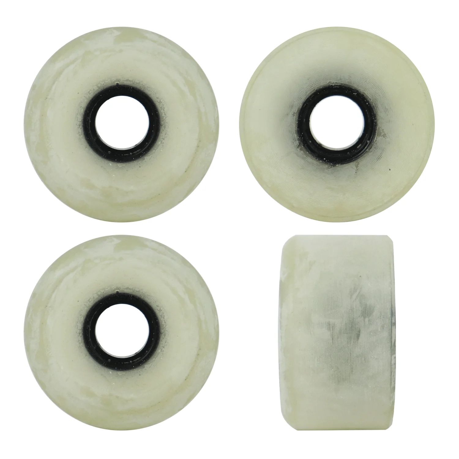 Blank Longboard Wheels 65mm x 36mm Ghost White USA Rearset Shaved 78A Blem