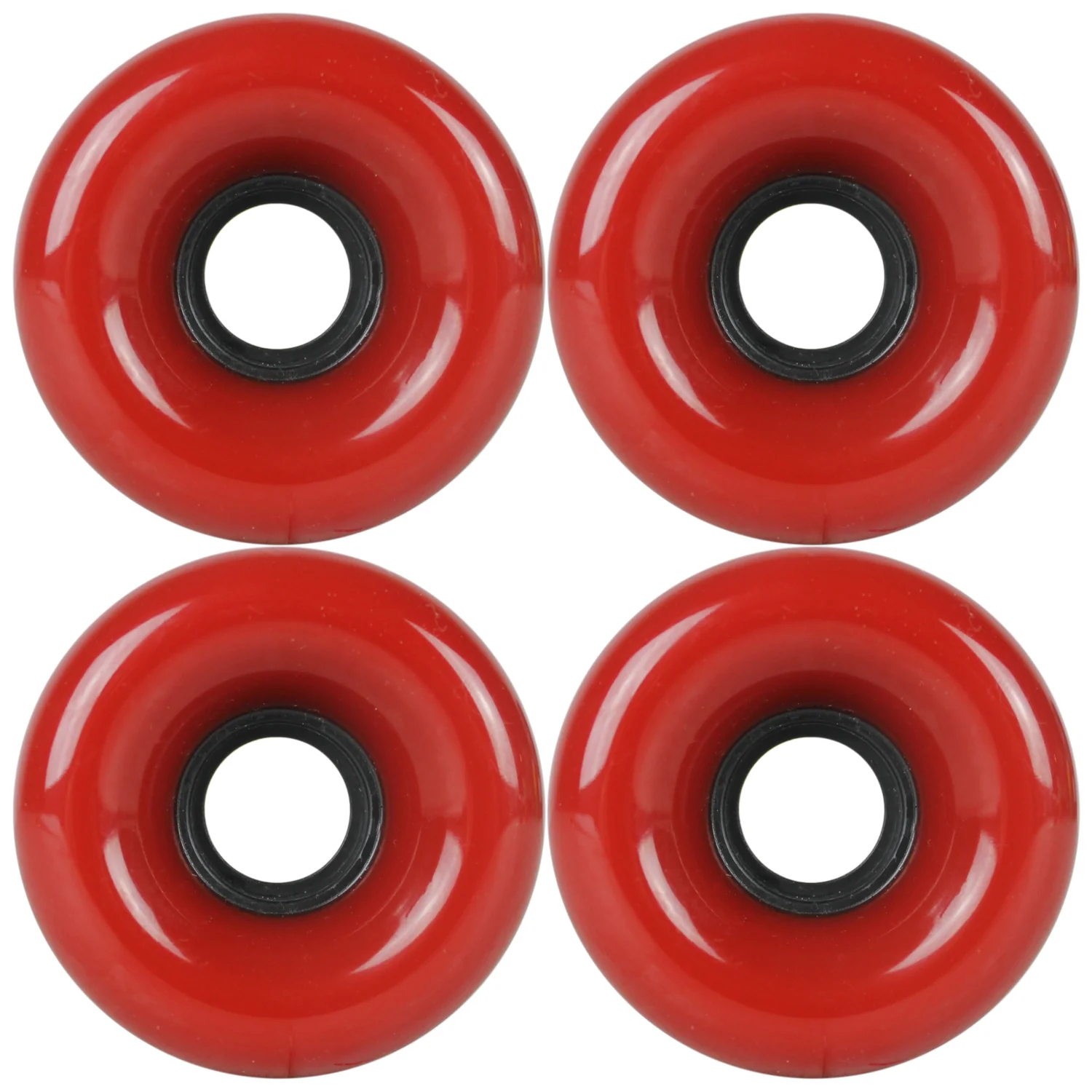 Blank Skateboard Longboard Wheels 78A USA Made Oxblood 64mm x 43mm