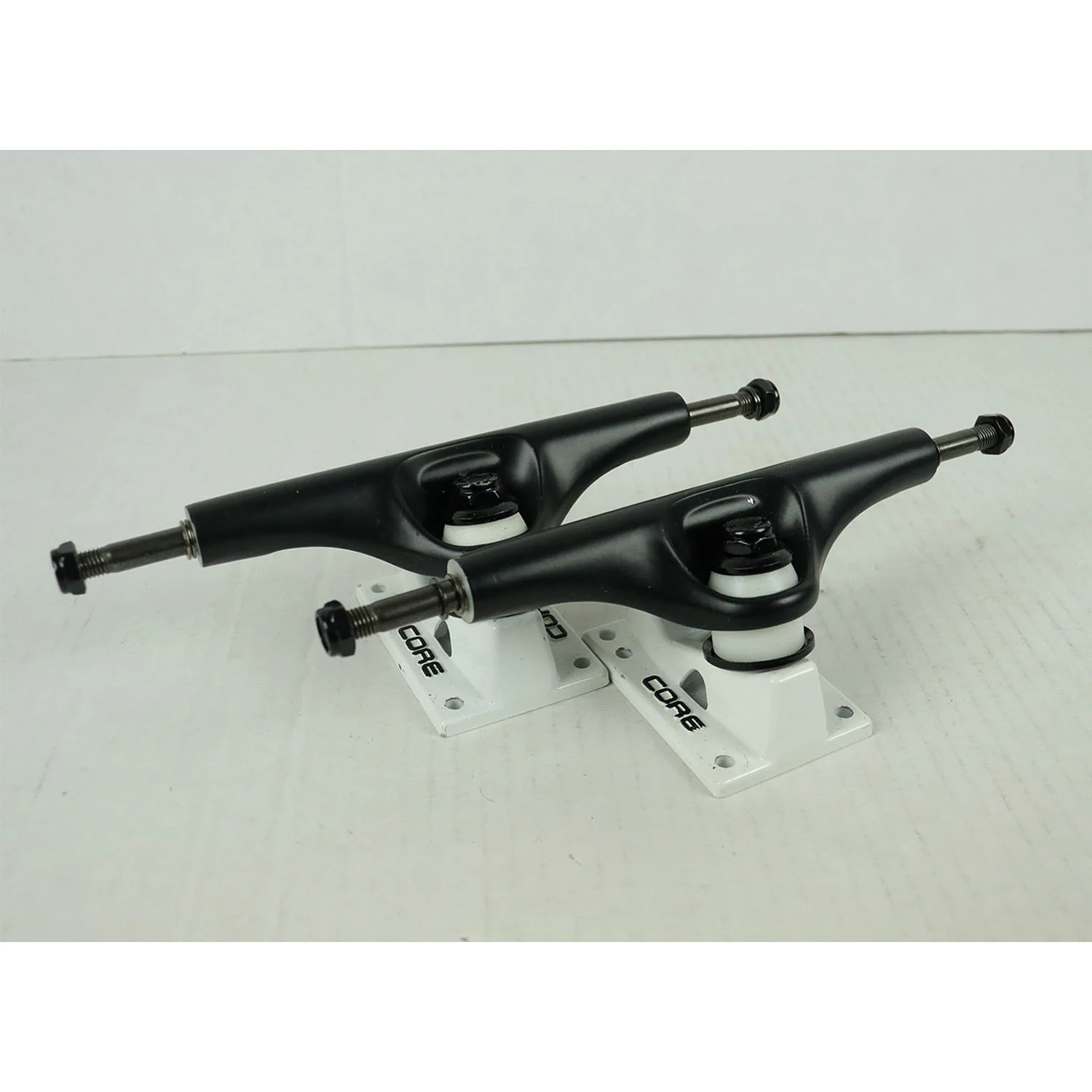 Blem Core Skateboard Trucks 6.0 (8.63") Black / White Base