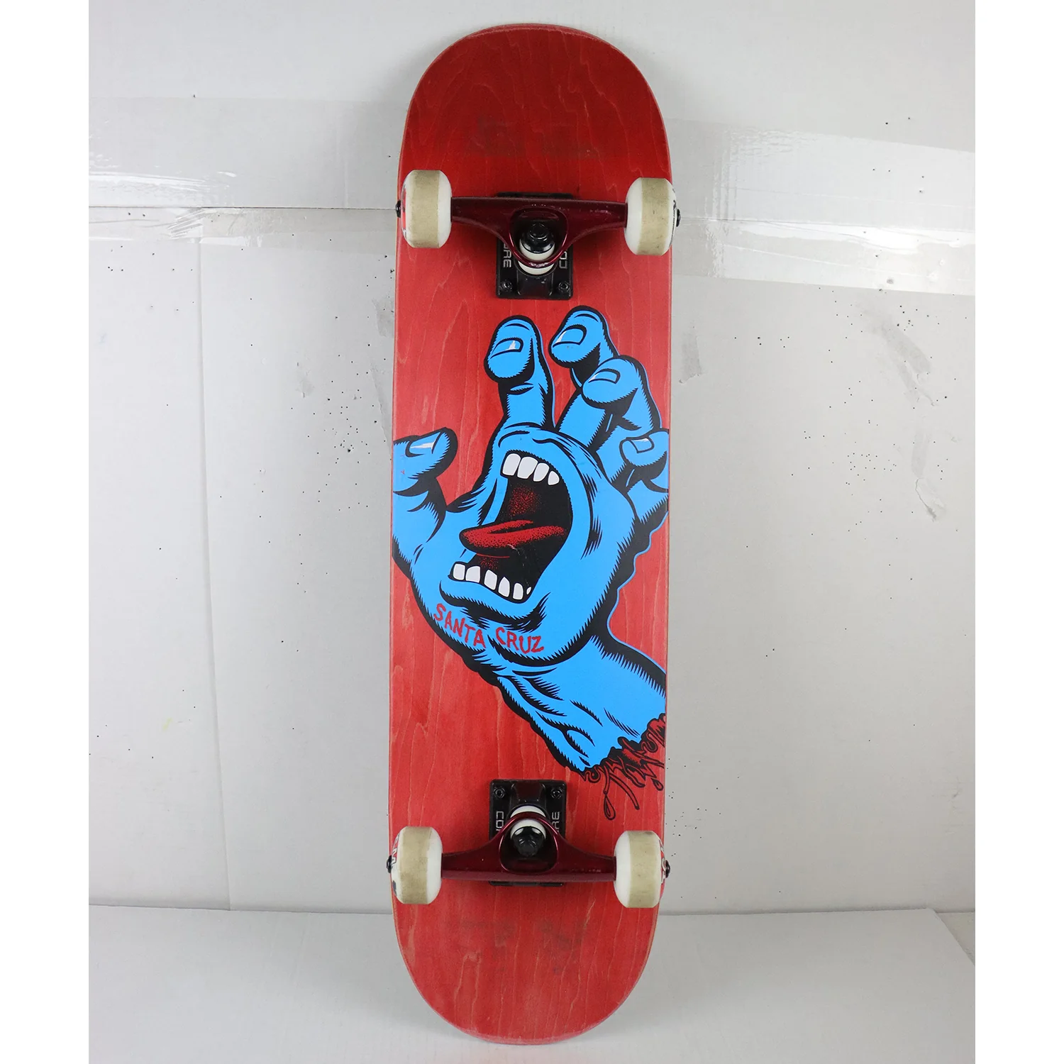 Blem Santa Cruz Skateboard Complete Screaming Hand Red 8.0" x 31.6"