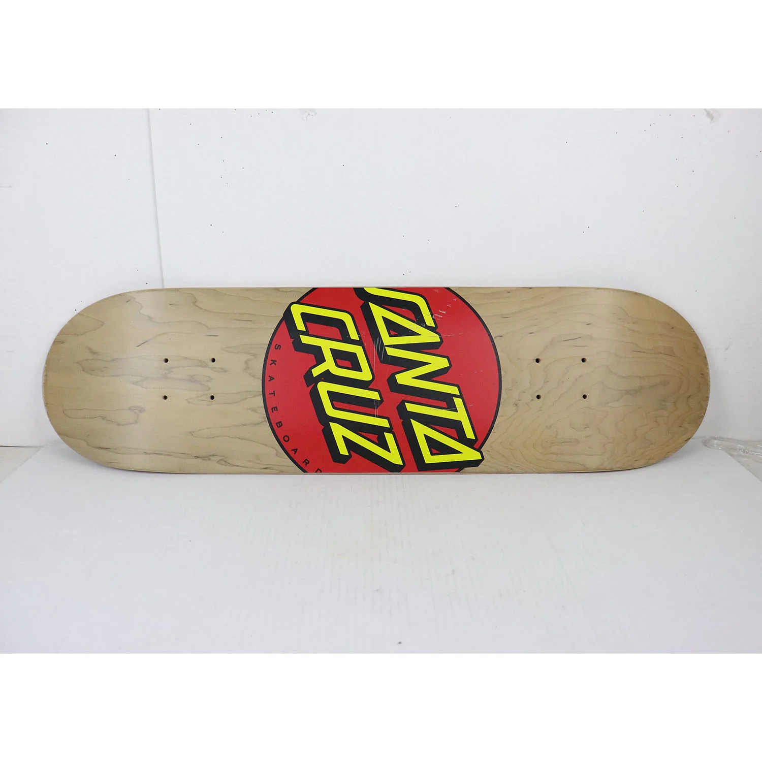Blem Santa Cruz Skateboard Deck Classic Dot Grey 8.375" x 31.83" with Grip