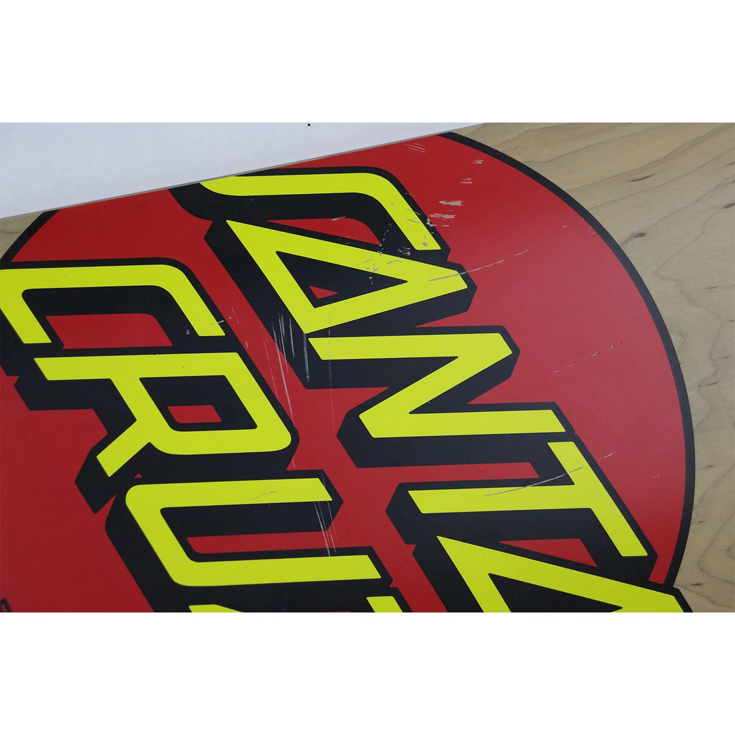 Blem Santa Cruz Skateboard Deck Classic Dot Grey 8.375" x 31.83" with Grip - Image 3