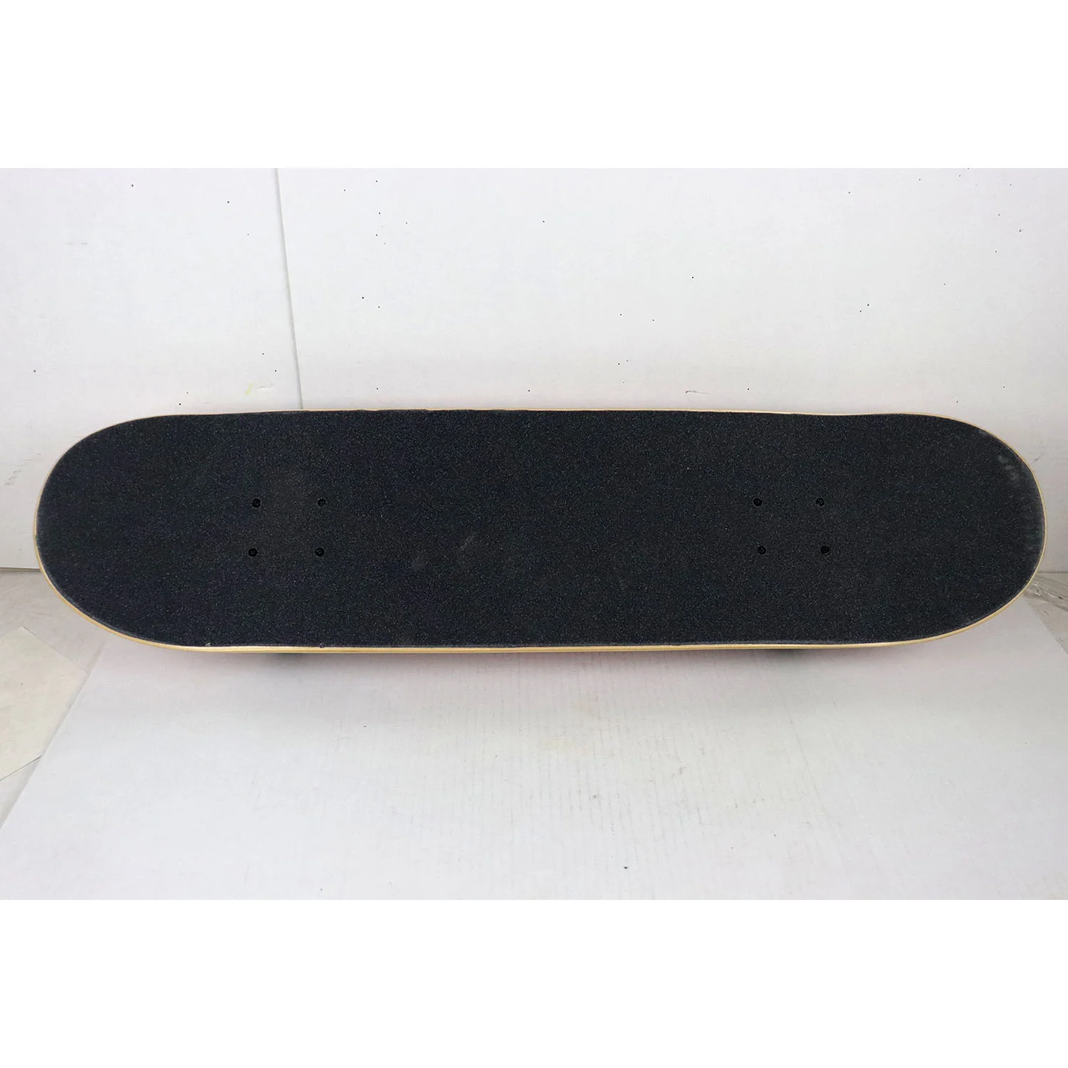 Blem Softrucks Skateboard Indoor Practice Complete 8.0" Black Trucks, Stained Red - Image 2