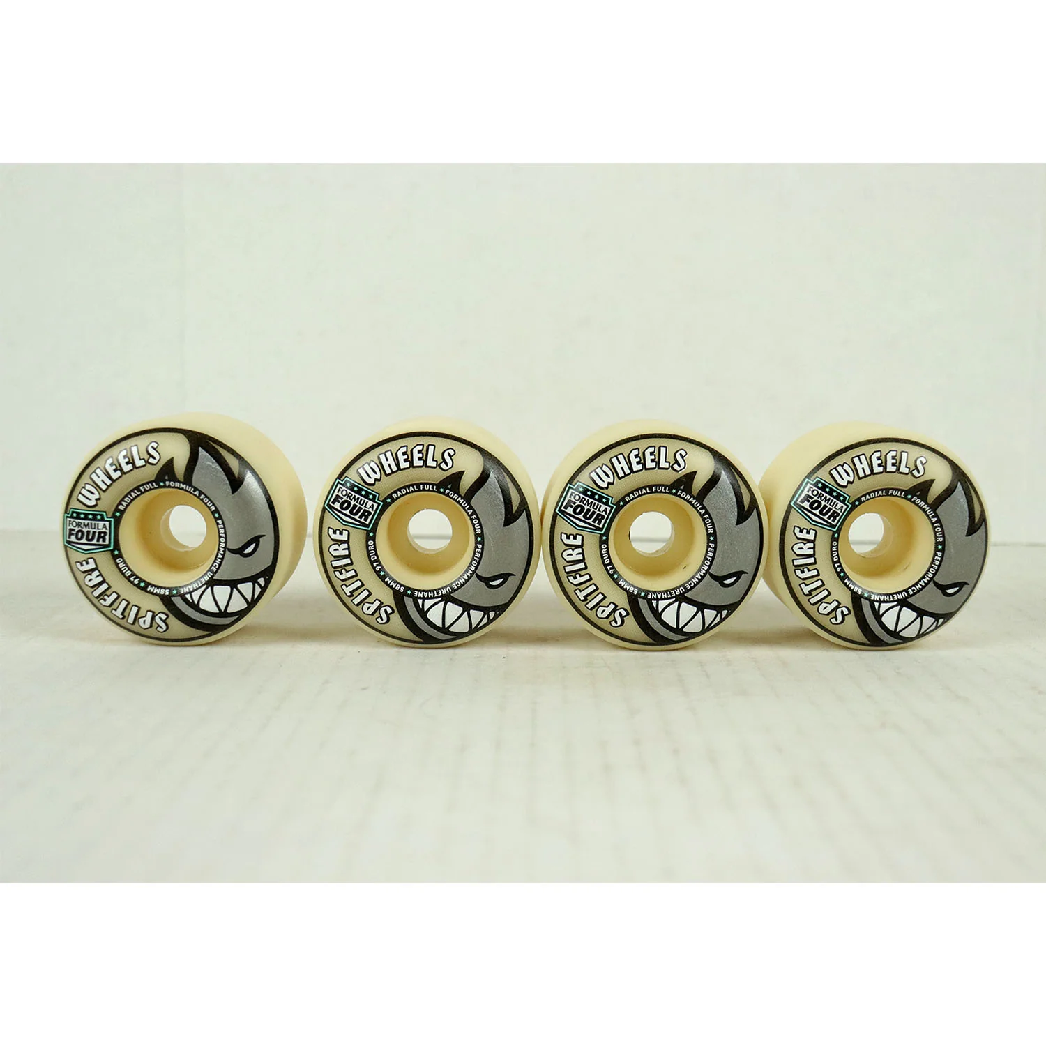 Blem Spitfire Skateboard Wheels 58mm F4 97A Radial Full Natural
