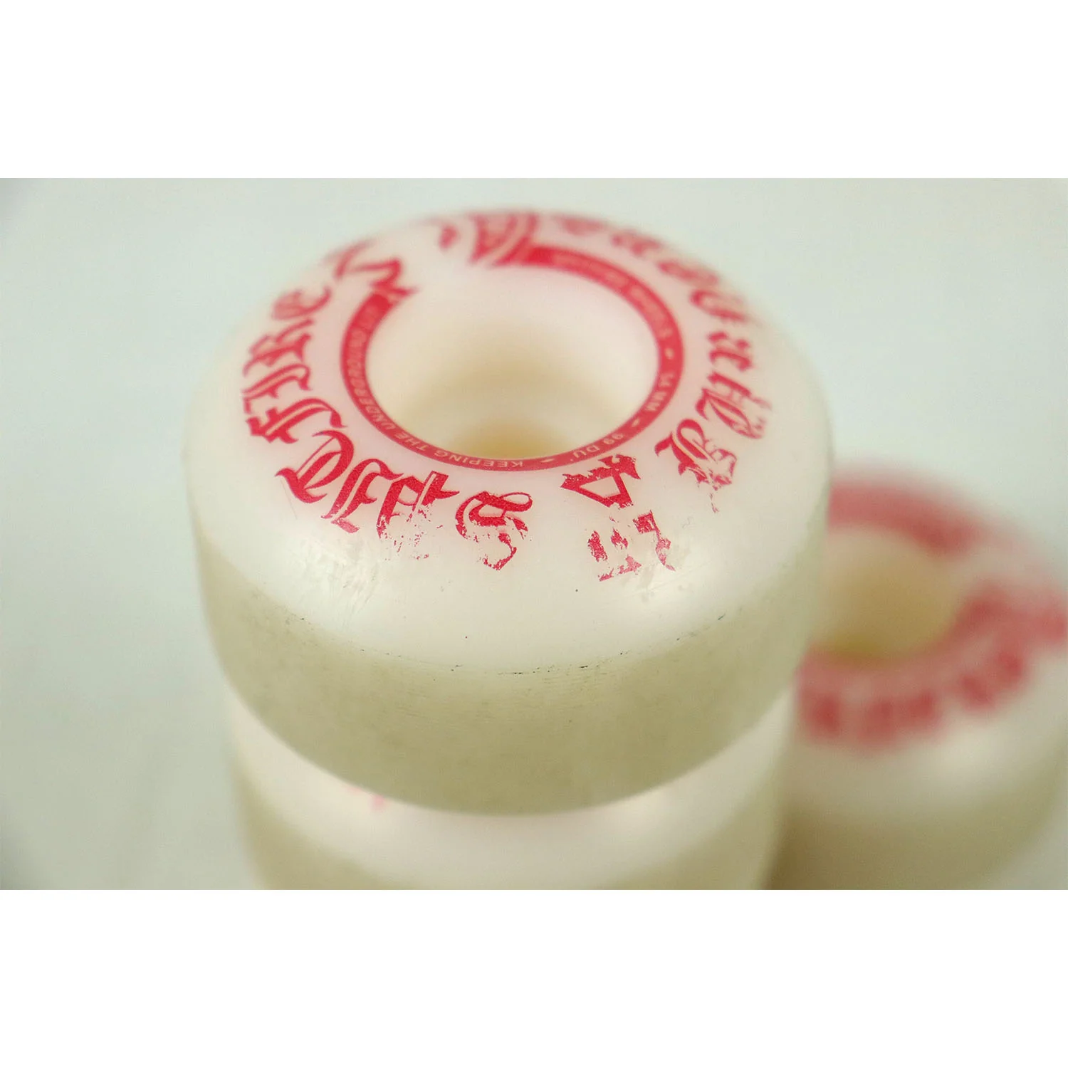 Blem Spitfire Wheels Burners 54mm 99A White/Red - Image 2