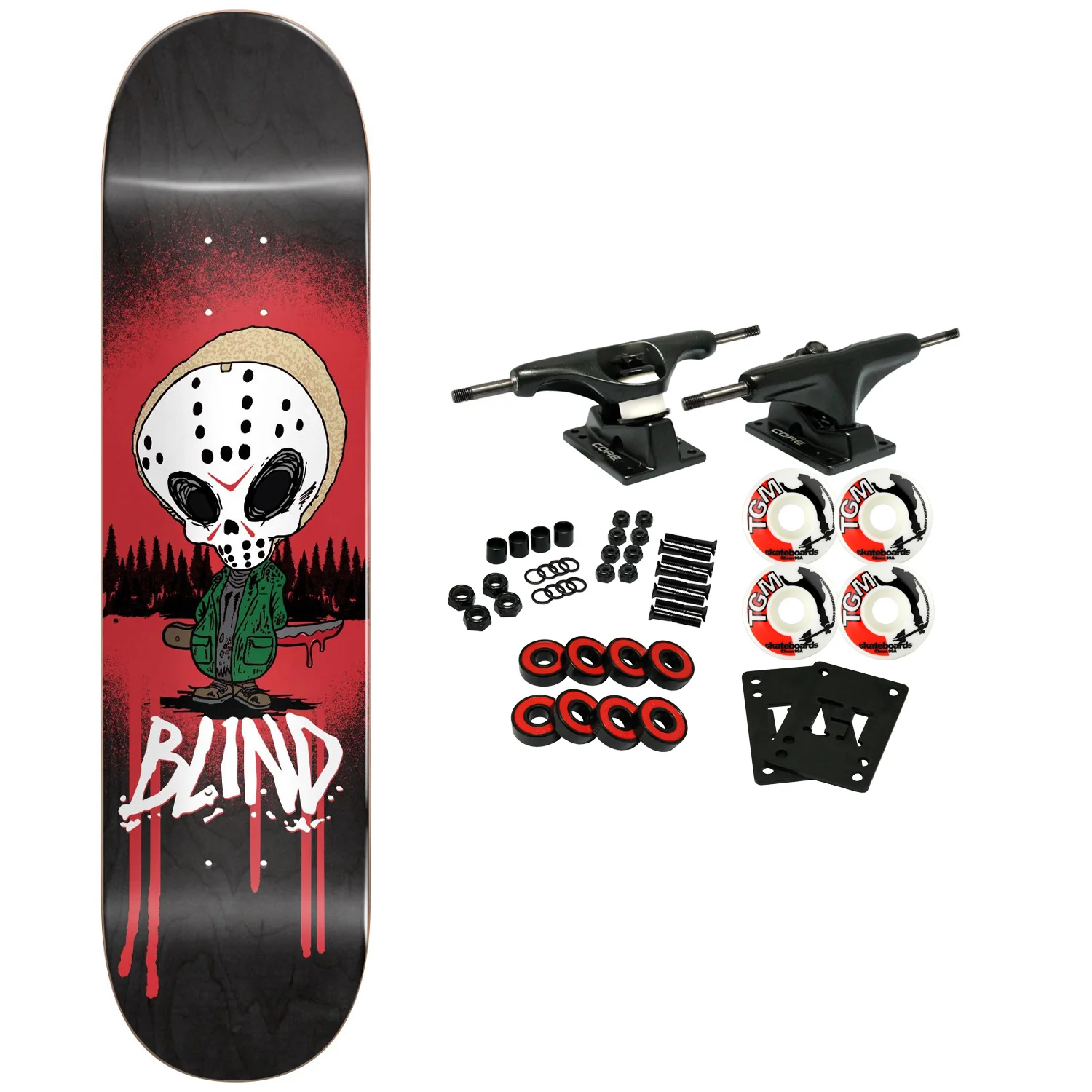 Blind Complete Reaper Horror Rogers 8.0"