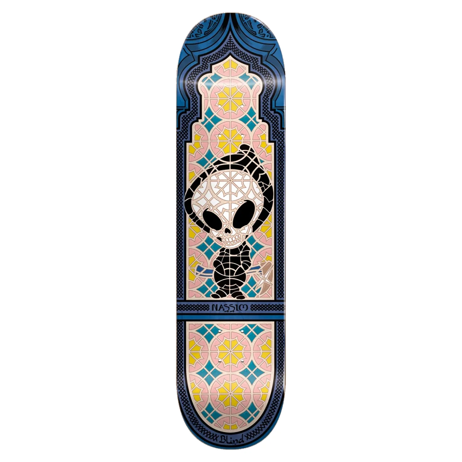 Blind Deck Nassim Tile Reaper Blue 8.25" x 32"