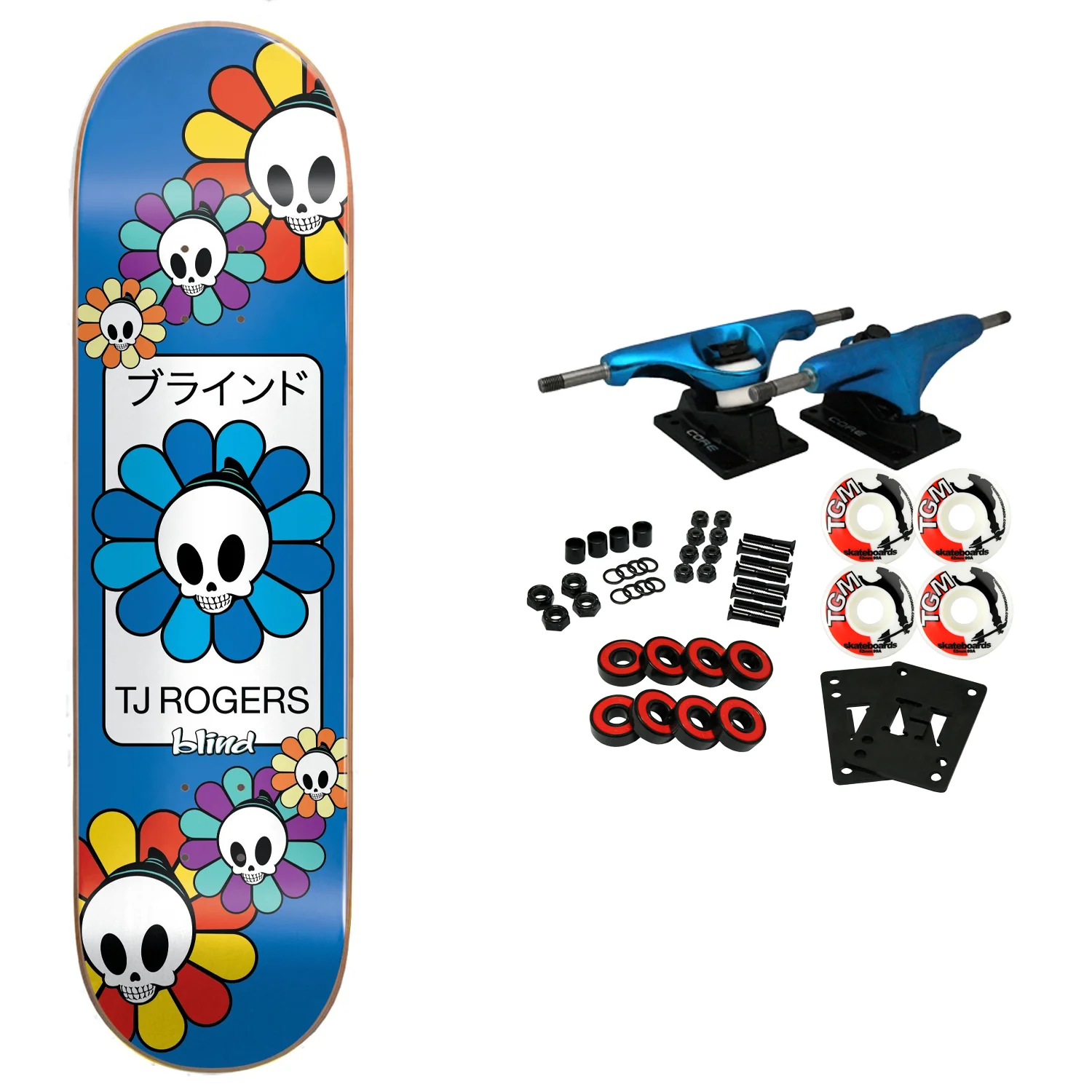 Blind Skateboard Complete TJ Rogers Reaper Bloom 8.375" x 32.2"