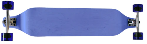 BLUE 40 in x 8 in DROP DOWN LONGBOARD Skateboard WEDGE NOSE 180mm Trucks