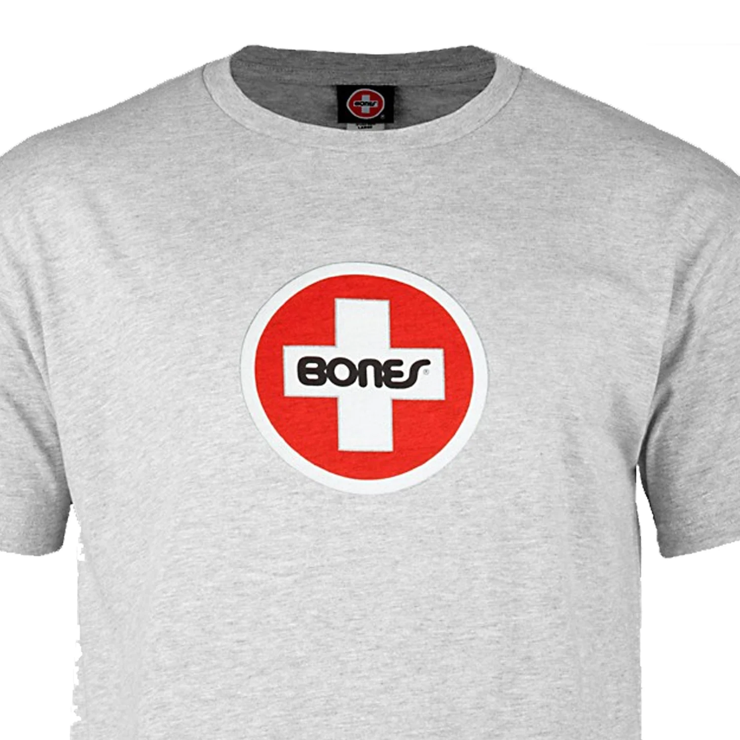 Bones Bearings Shirt Swiss Circle Heather Gray - Image 2