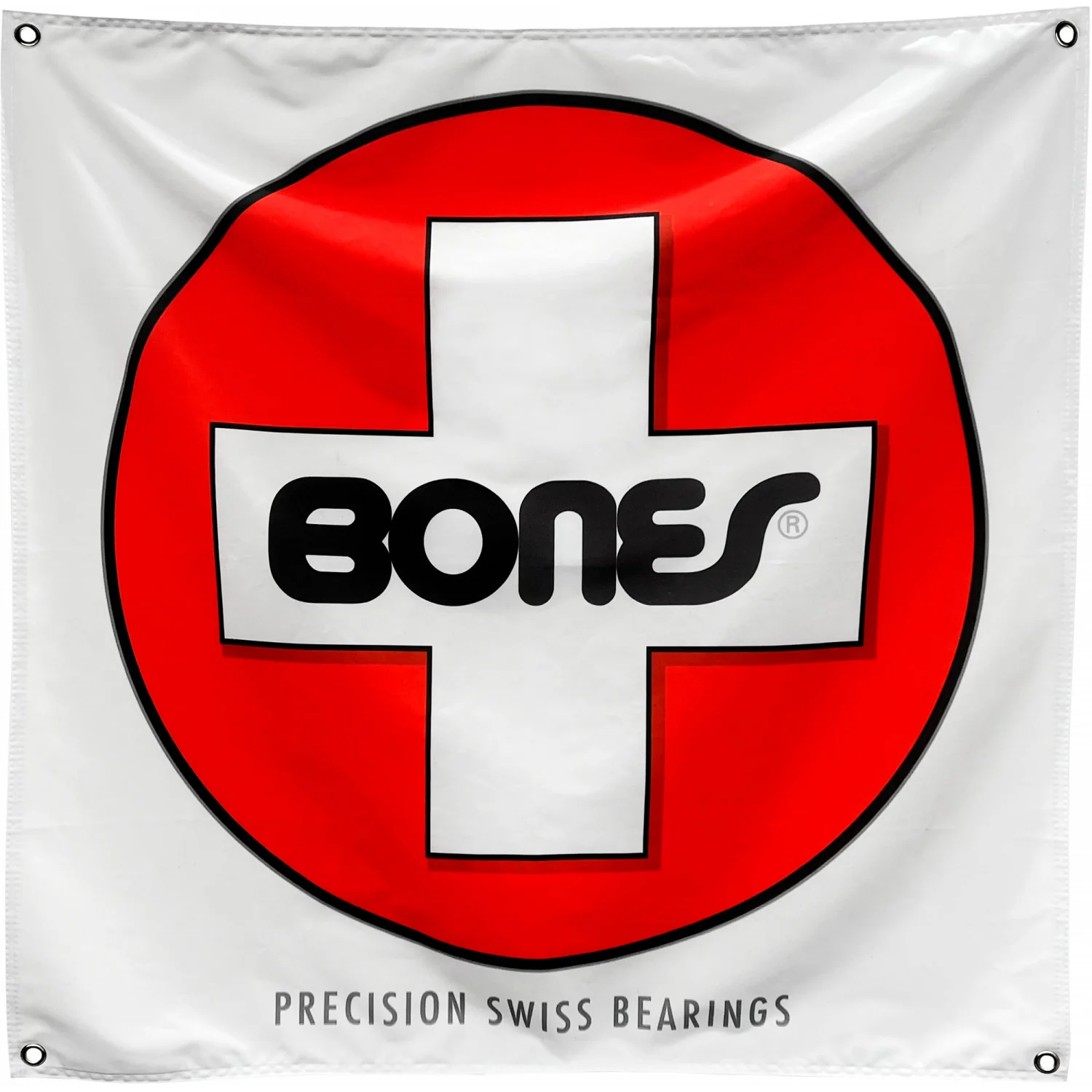 Bones Bearings Skateboard Shop Banner Swiss Cloth 35" x 36"