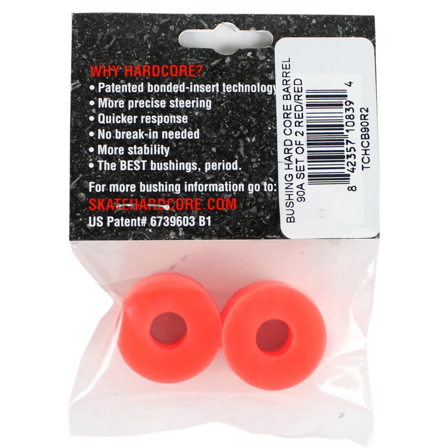 Bones Bushings Hardcore Barrel 90A 2pcs (1 Truck) - Image 2
