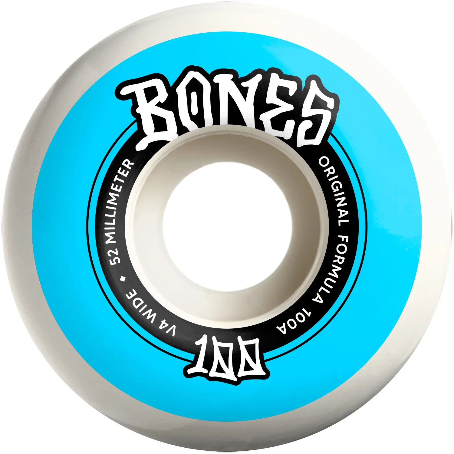 Bones Skateboard Wheels 52mm Original V4 Wide 100A White - Image 2