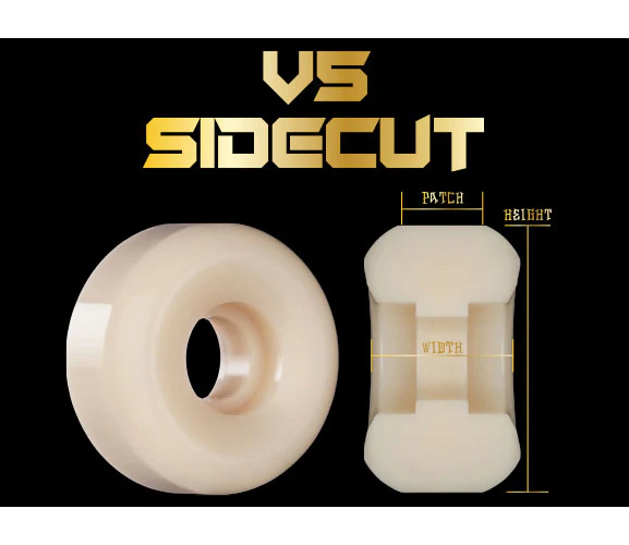 Bones Skateboard Wheels 52mm X-Formula Sidecut V5 97A White - Image 4