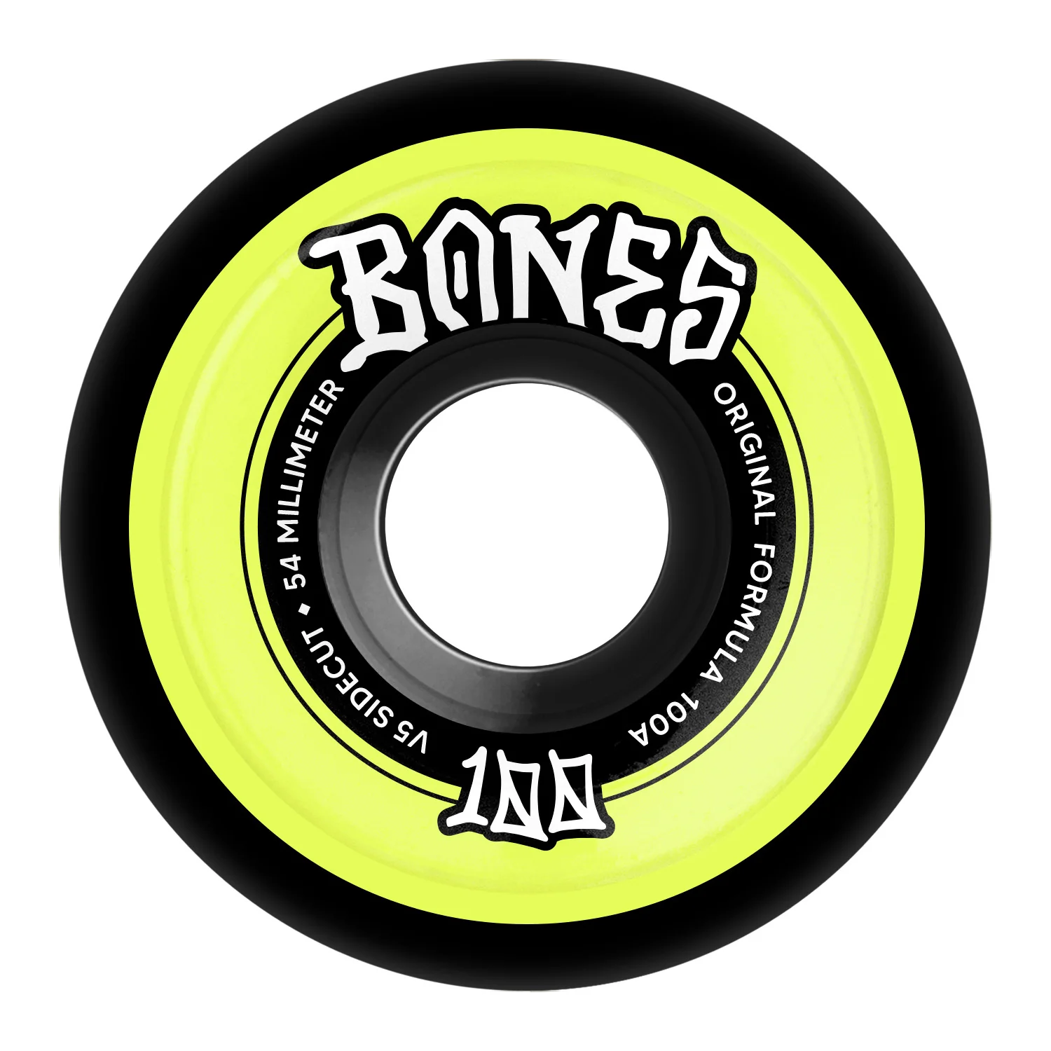 Bones Skateboard Wheels 54mm Original V5 Sidecut 100A Black - Image 2