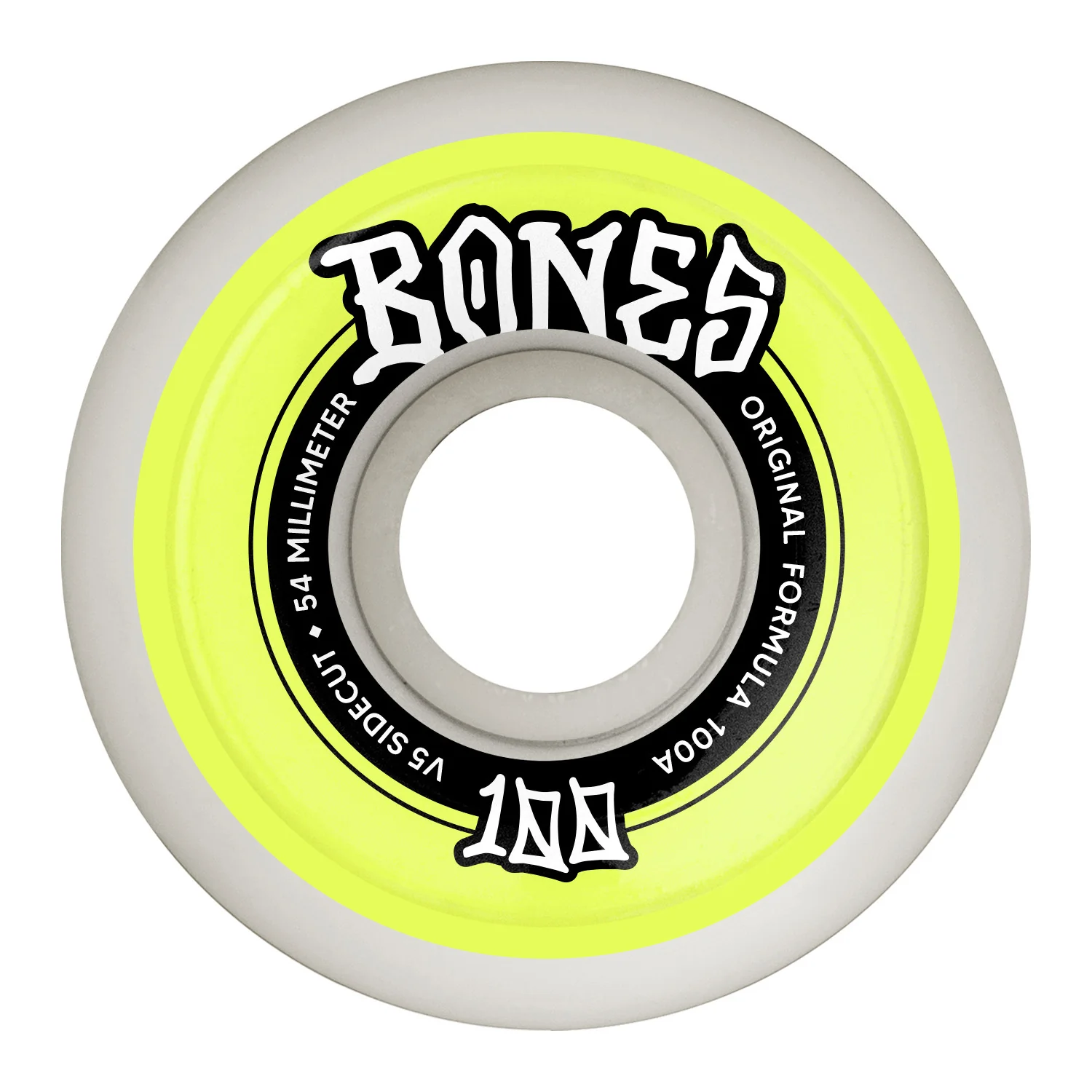 Bones Skateboard Wheels 54mm Original V5 Sidecut 100A White - Image 2