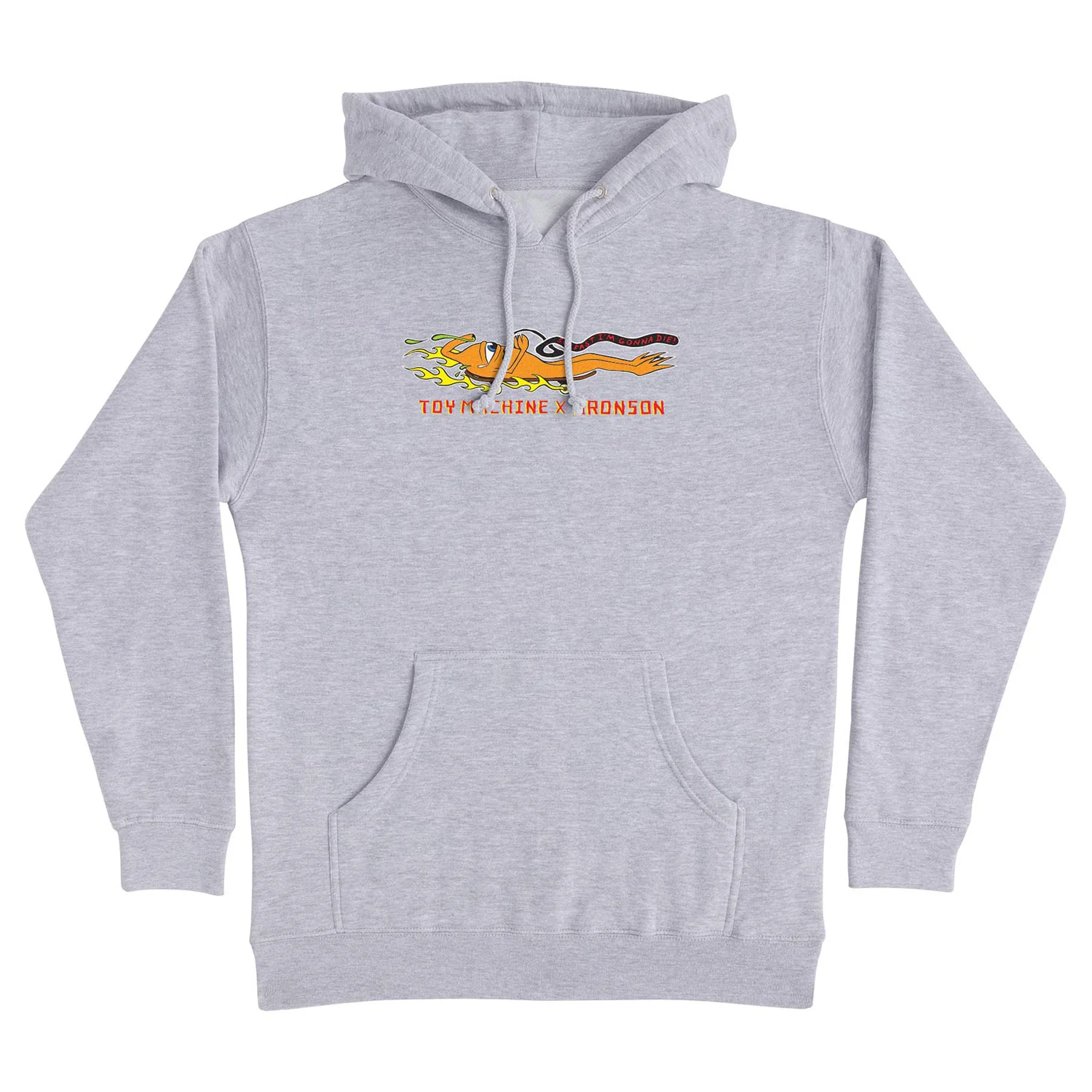 Bronson Speed Co. Hoody x Toy Machine Pullover Grey Heather - Image 2