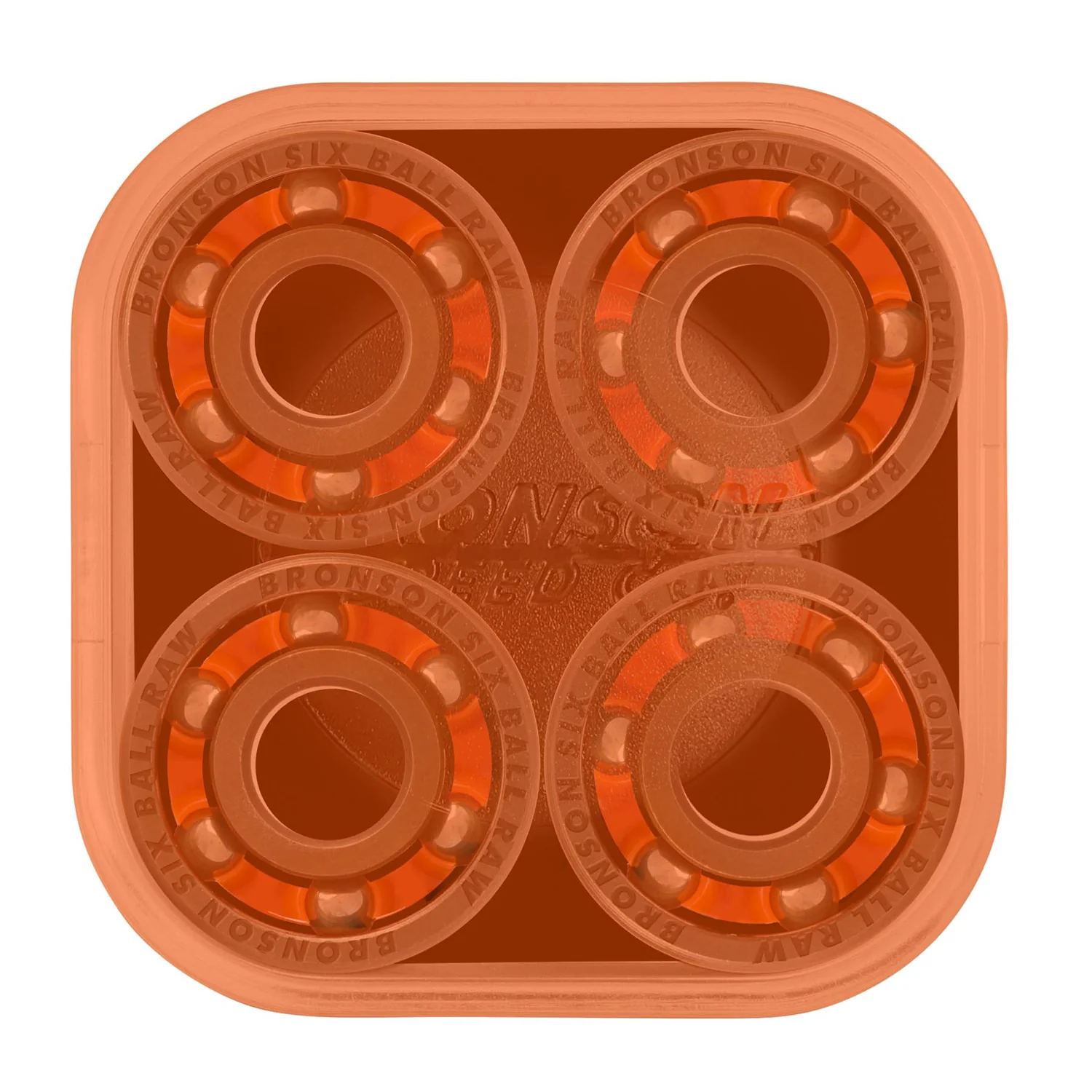Bronson Speed Co Skateboard Bearings 6-Ball Raw - Image 2