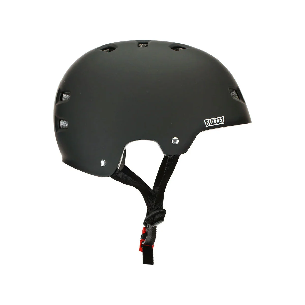Bullet Deluxe Skateboard Helmet Matte Black S/M - Image 2