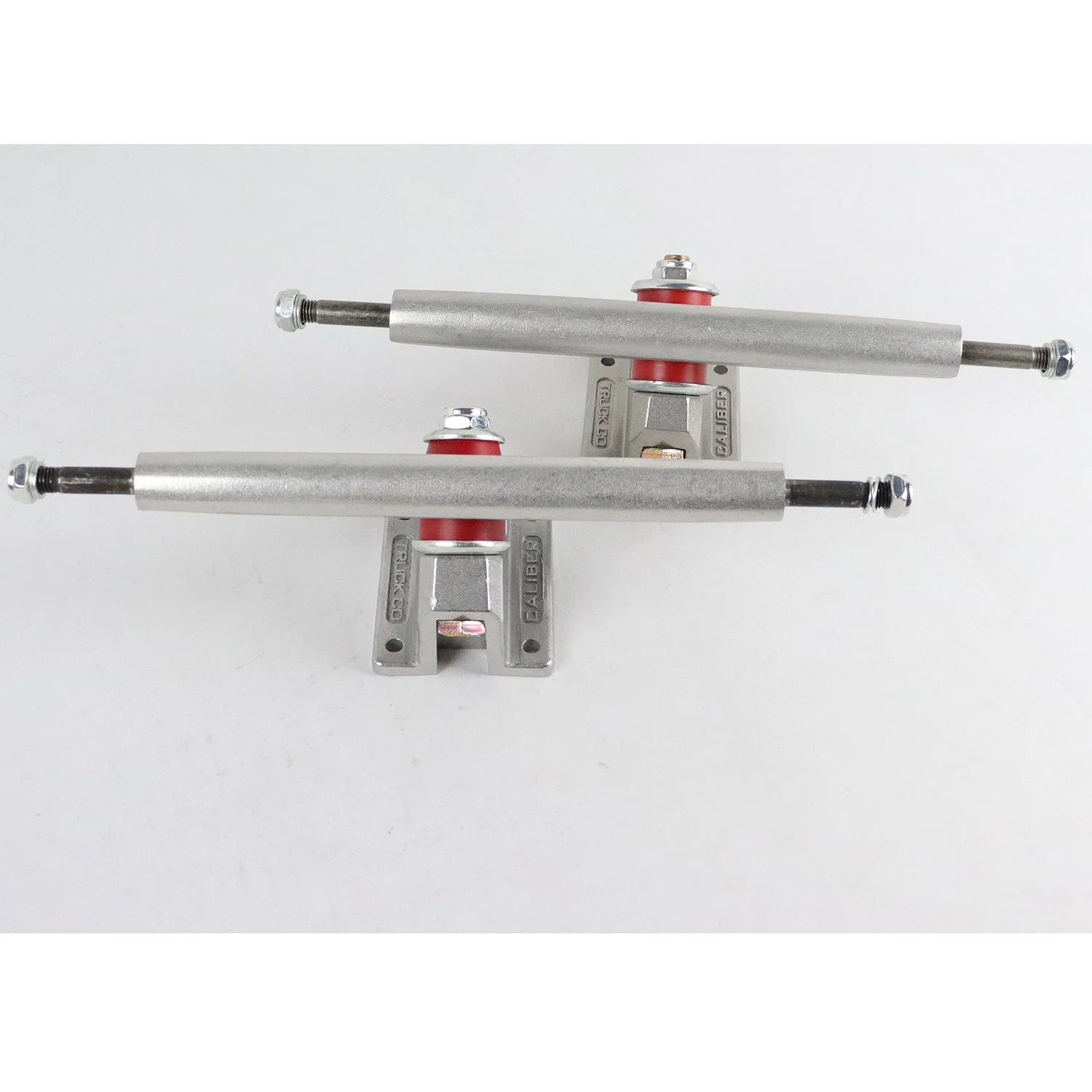 Caliber Longboard Trucks Mismatched Set 10" Axle Silver - Image 2