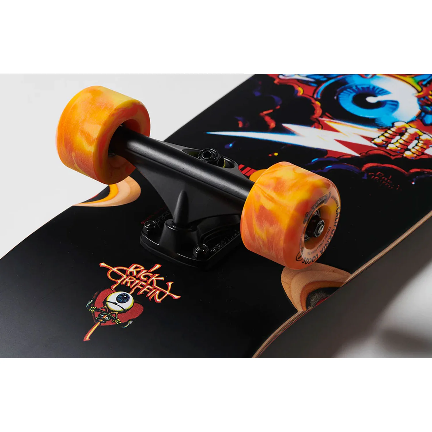 California Locos Skateboard Cruiser Rick Griffin Flying Eyeball 8.5" - Image 2