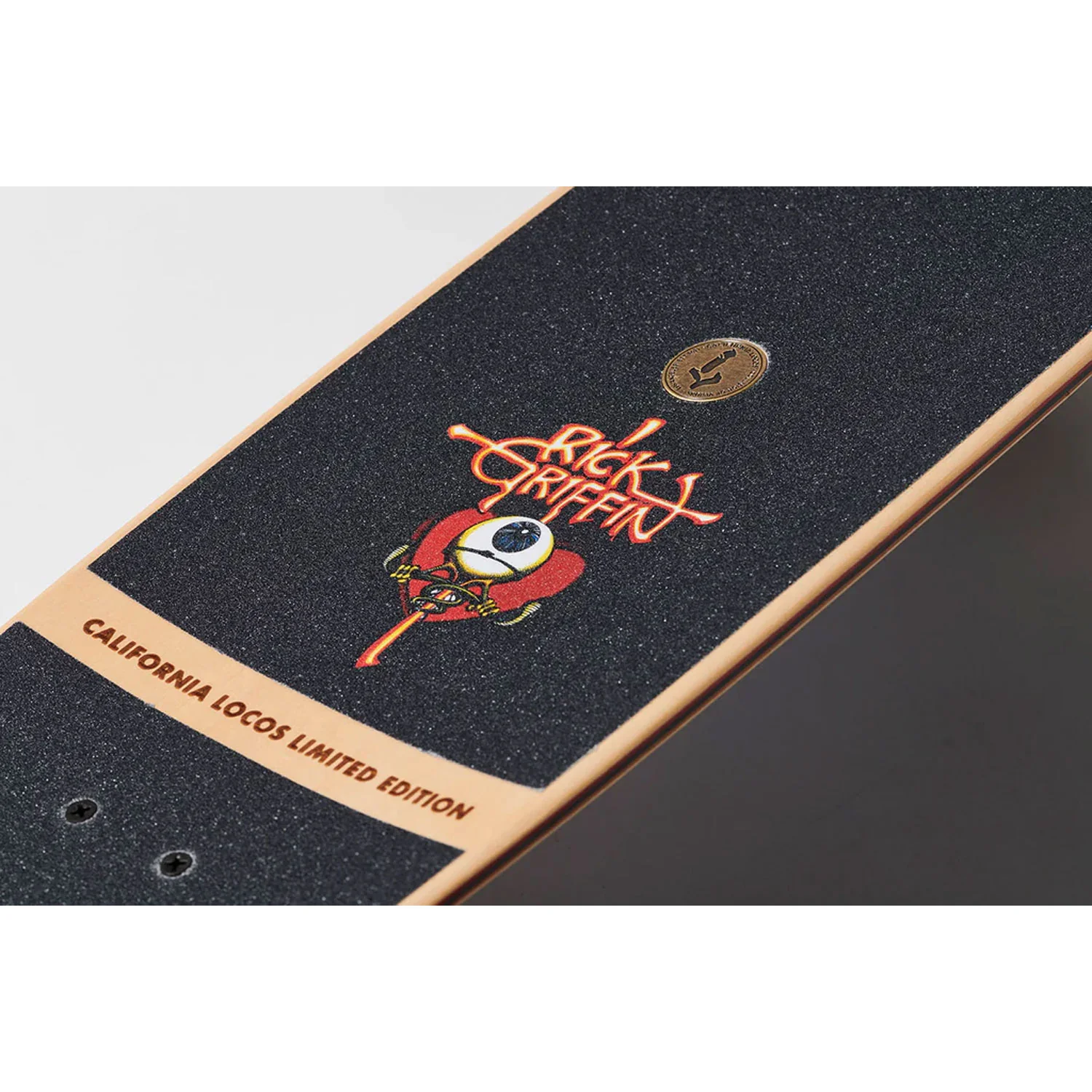 California Locos Skateboard Cruiser Rick Griffin Flying Eyeball 8.5" - Image 4