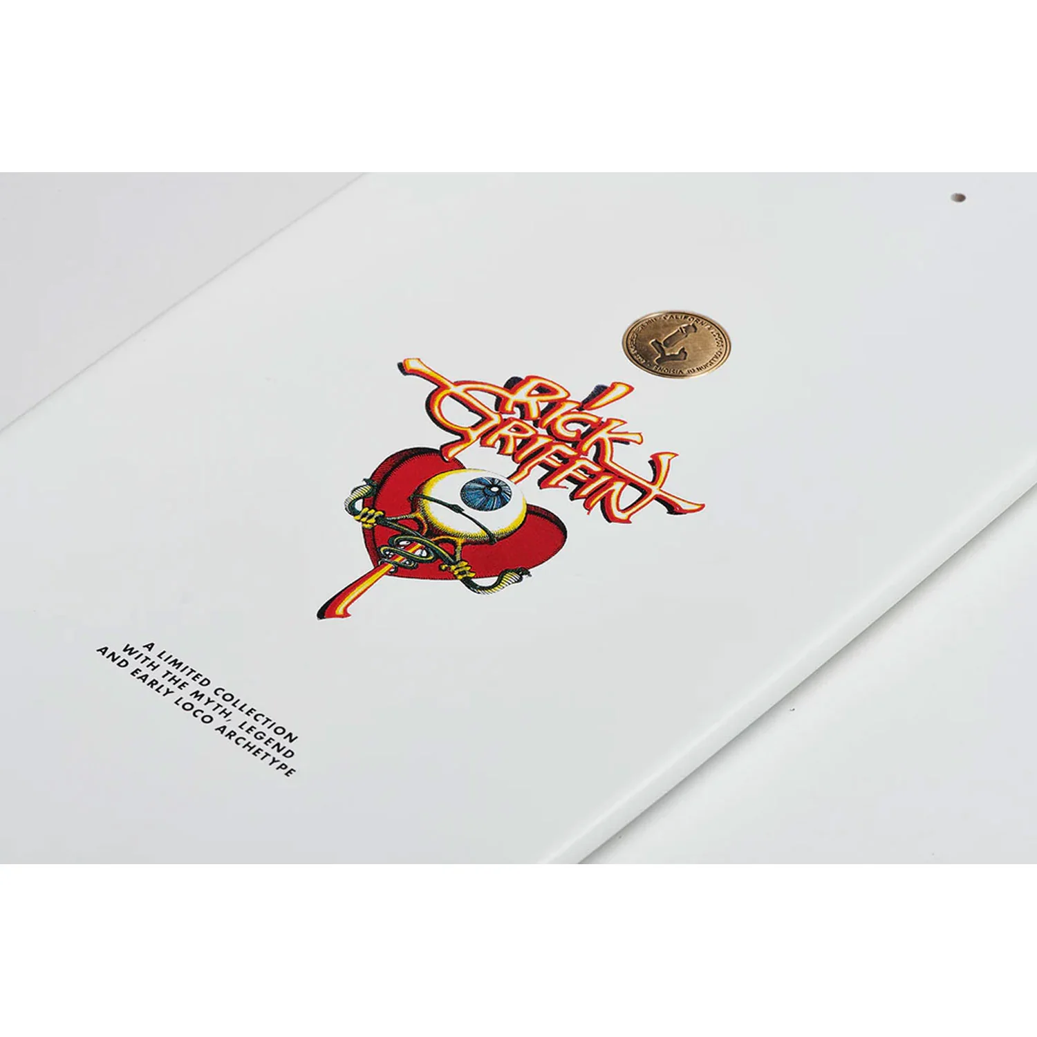 California Locos Skateboard Deck Rick Griffin Tales from the Tube 9.125" + Sk8ology Wall Mount - Image 3