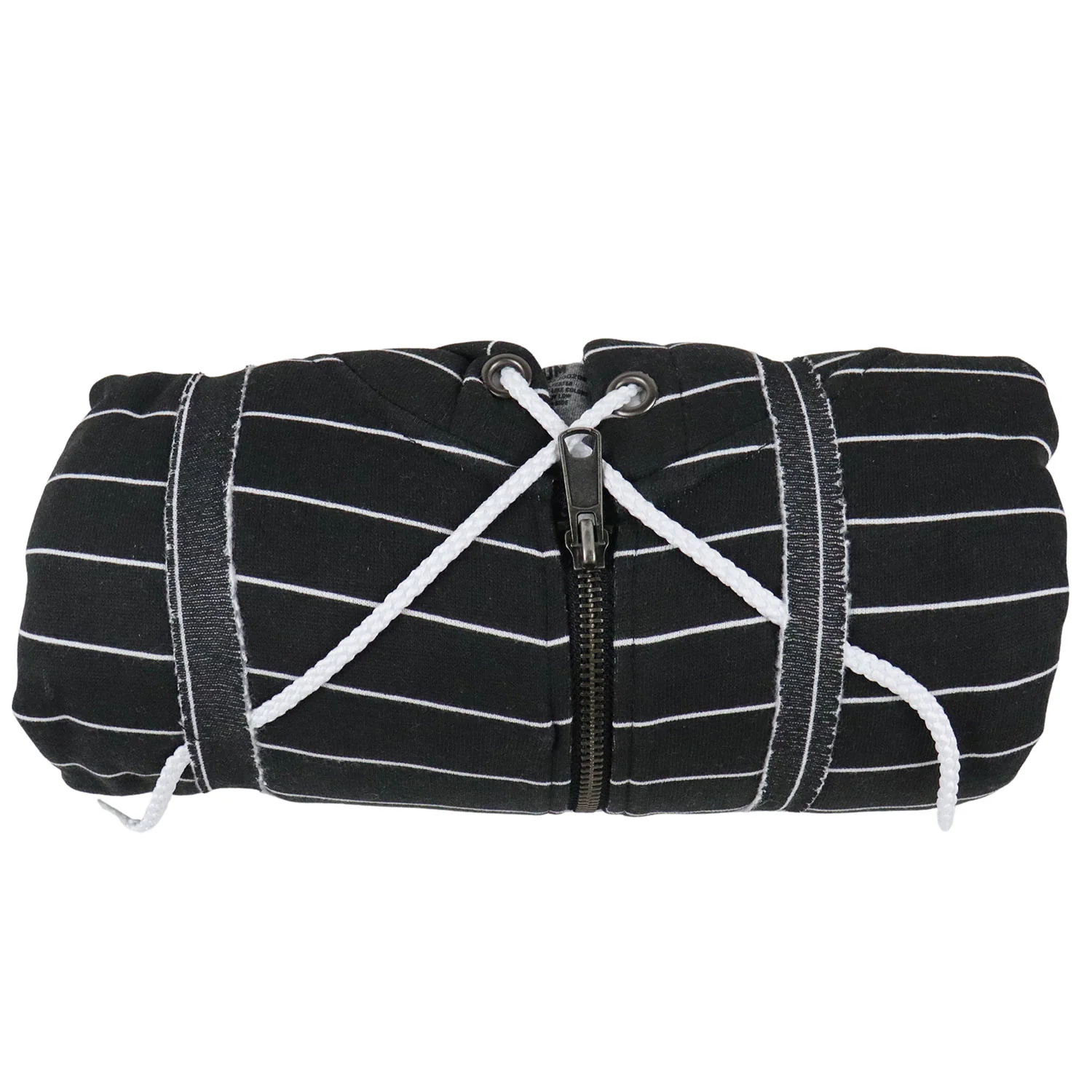 CCS Skateboard Hoodie Vapor Stripe Stash Pocket Zip Black - Image 2