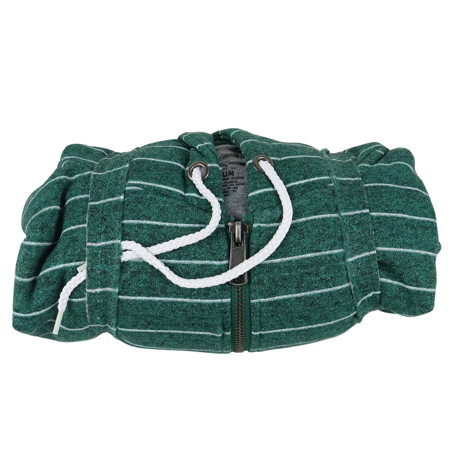 CCS Skateboard Hoodie Vapor Stripe Stash Pocket Zip Emerald - Image 2