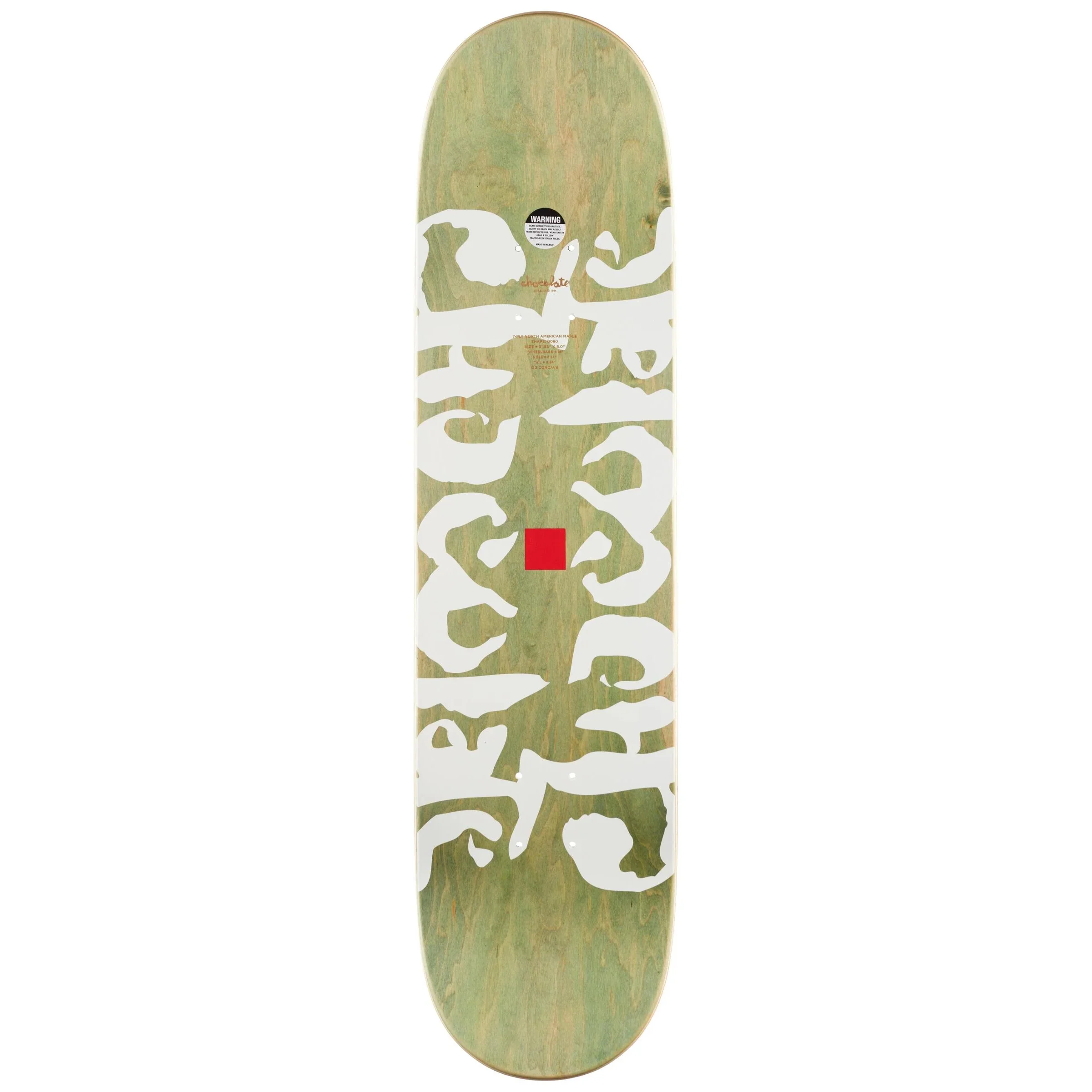 Chocolate Skateboard Complete Chris Roberts Ink Blot Twin Green 8.0" x 31.88" - Image 2