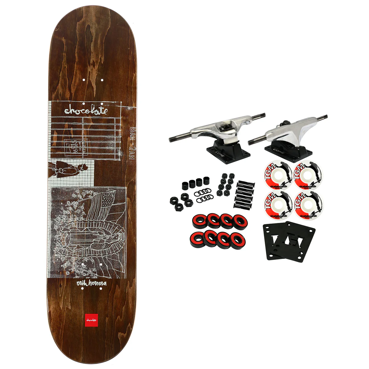 Chocolate Skateboard Complete Herrera Unearthed Hecox 8.5" x 32"