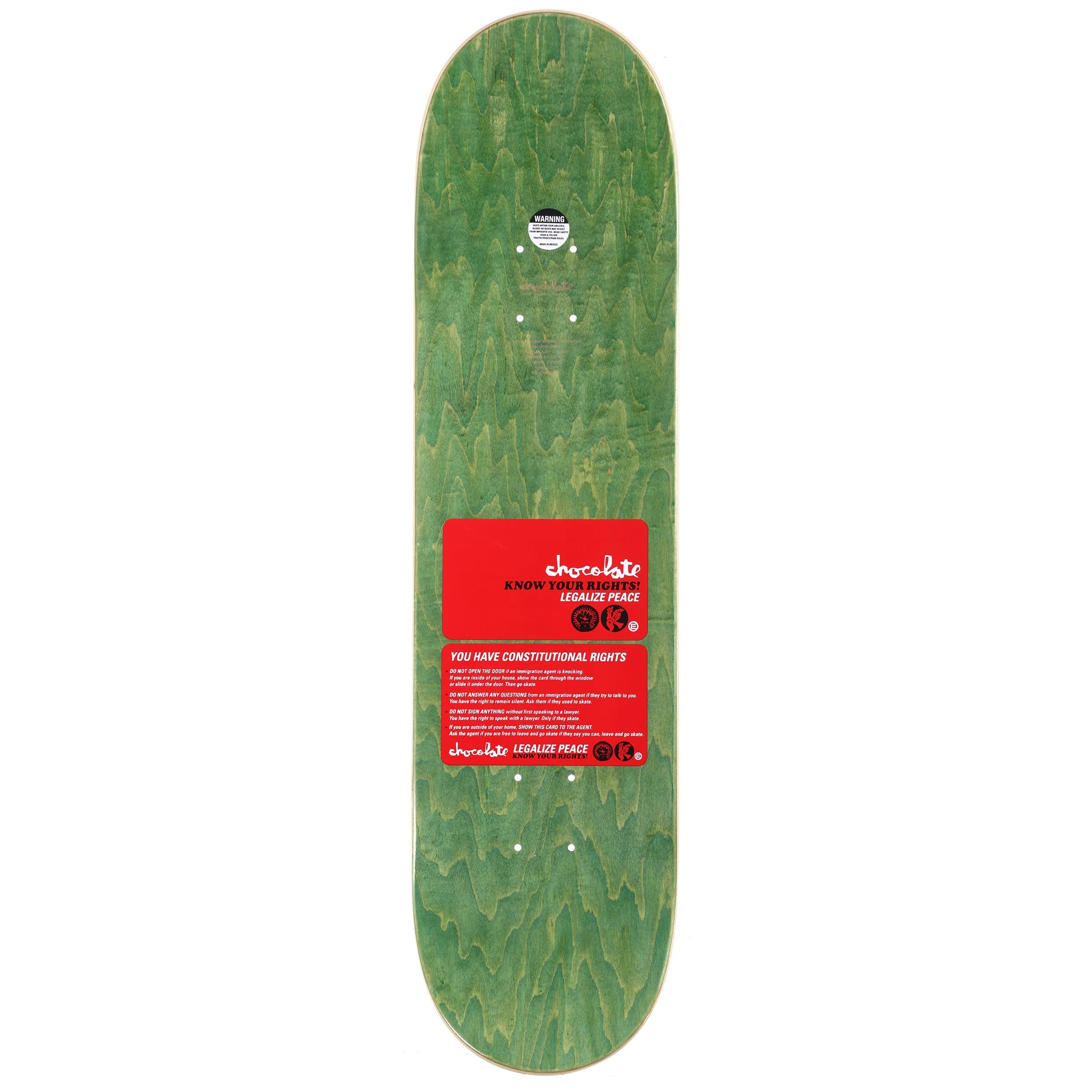 Chocolate Skateboard Deck Alvarez Know Your Rights 8.125" x 31.625" - Image 2