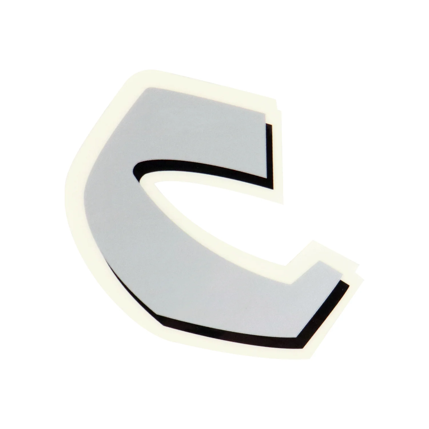 Chocolate Skateboard Sticker Shadow Grey/Black 3.25" x 2.75"