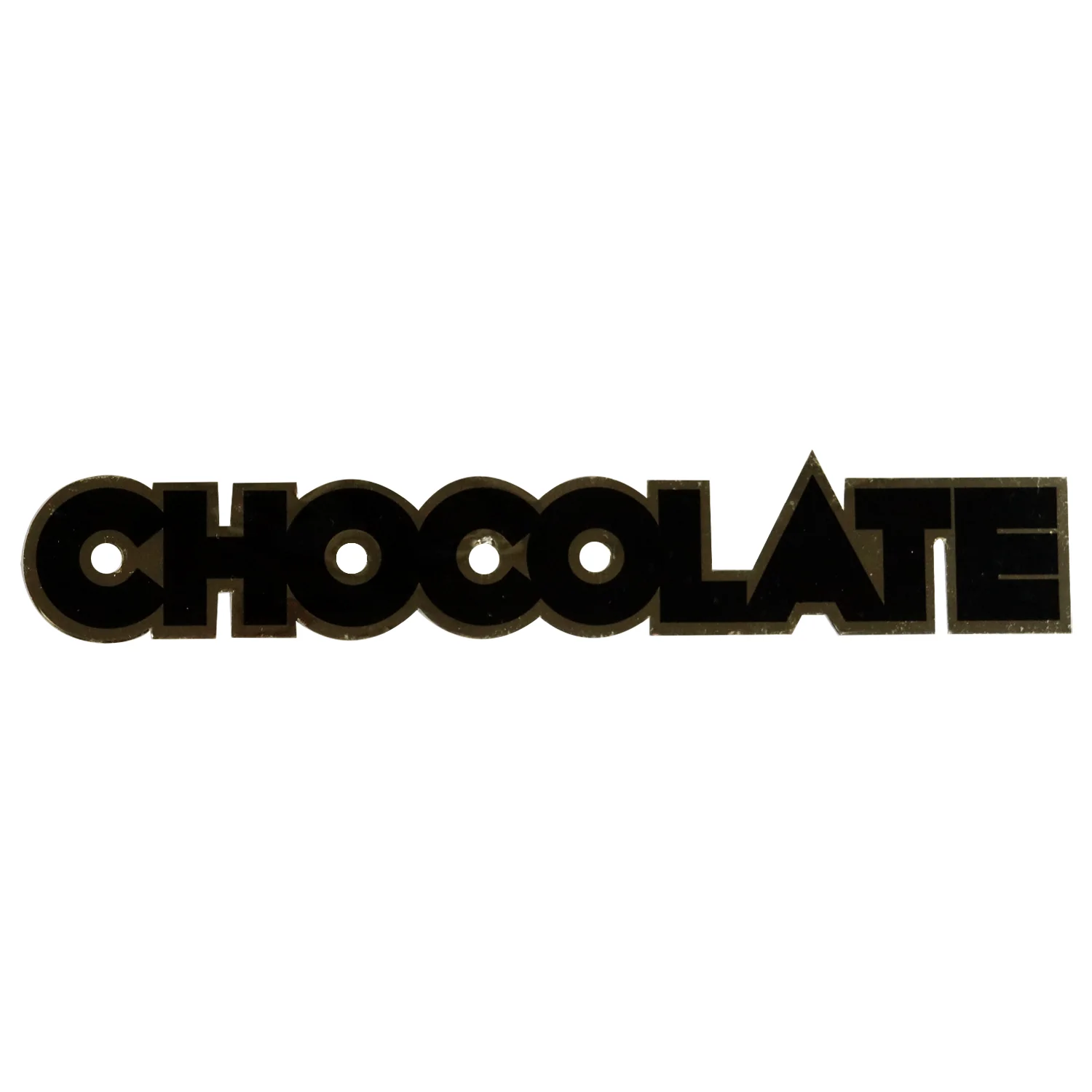 Chocolate Skateboard Stickers Logo 4-Pack - Image 2